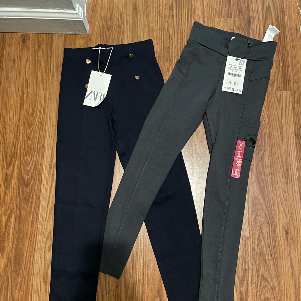 Zara Kids set of 2 riding pants/leggings